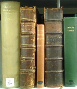 spines of books on shelf